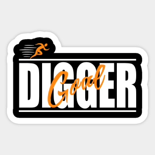 Run Goal Digger Sticker